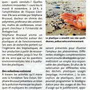 La pollution des mers par les plastiques